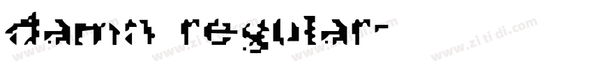 damn regular字体转换